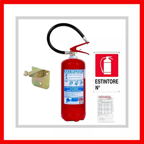 Estintore polvere 6 kg - estintore,