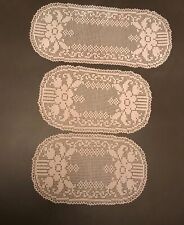 Centrini uncinetto, tris fatto