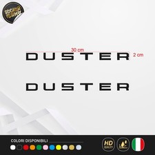 2 Adesivi Dacia Duster Compatibili 1 Colore 30 cm in  Vinile Prespaziato per Suv