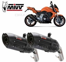 TERMINALI SCARICO MIVV SUONO STEEL BLACK KAWASAKI Z1000 2007 2009