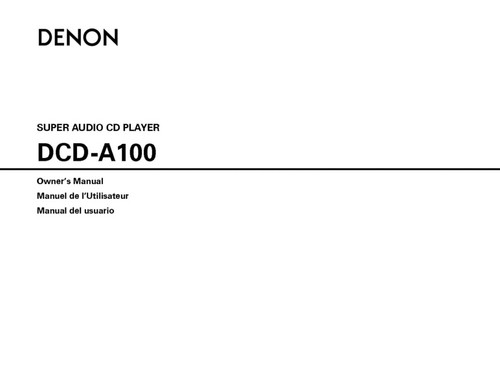 Denon dcd a100 - denon, lettore