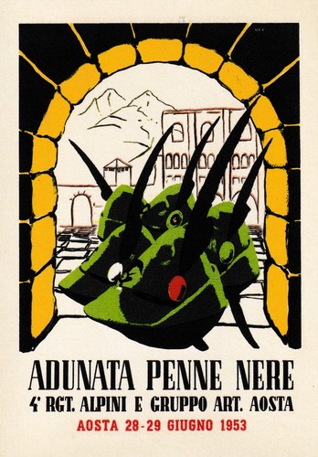 Cartolina militare alpini - cartolina, ,alpini