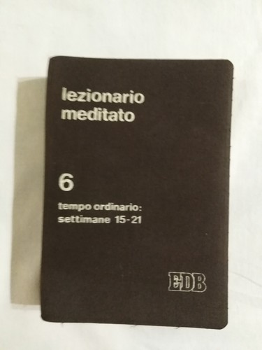 Lezionario meditato tempo - lezionario,