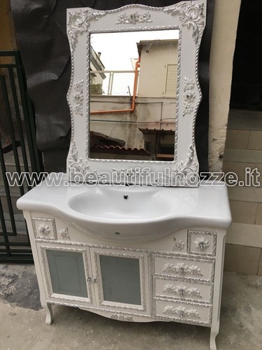 Mobile bagno legno bianco - mobile,