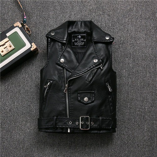 Gilet pelle motociclista - gilet, in