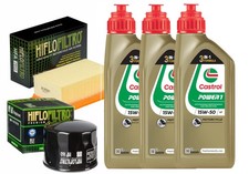 KIT/TAGLIANDO BMW F 800 R 2010 2016 FILTRI OLIO ARIA CASTROL POWER 1 15W-50 MOTO