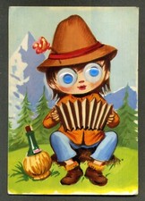 OCCHI MOBILI - PICCOLO MONTANARO SUONATORE DI FISARMONICA -VG. 19..