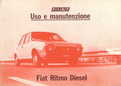 Fiat ritmo diesel manuale - diesel, uso