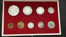Cofanetto Commemorativo Svizzera   5,2,1 1/2 Franchi 1967 Con Argento