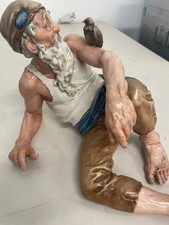 Giuseppe Cappè originale "Il pescatore", Porcellana Capodimonte