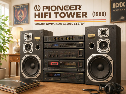 Pioneer hifi tower - pioneer,