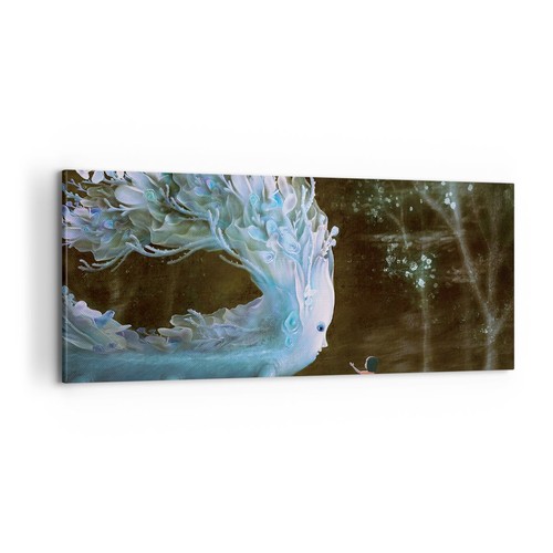 Quadro tela 100x40cm - su, mostro