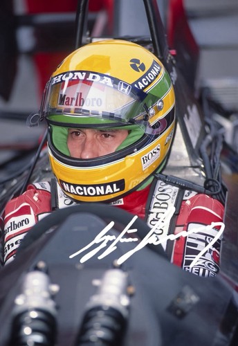 Ayrton senna autografo - senna,