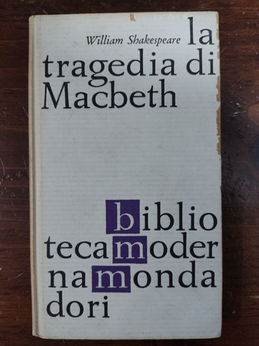Libro tragedia macbeth - tragedia, di