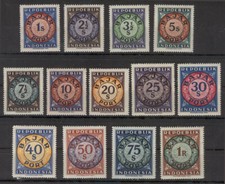Indonesia A04 MNH Set 13v 1948
