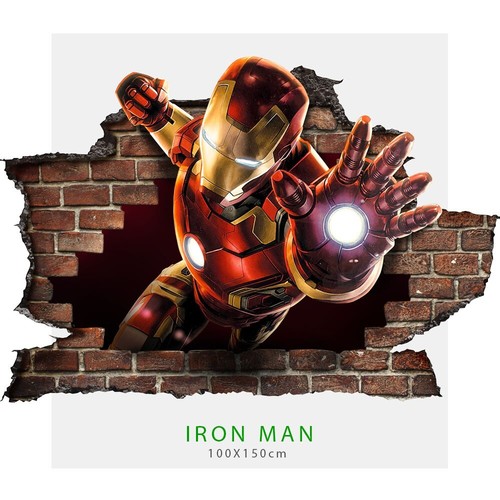 Adesivo per parete iron - 3d, man
