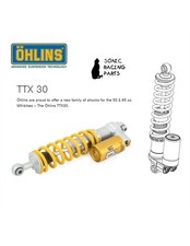 DMX 0001 OHLINS TTX 30 MONO AMMORTIZZATORE POSTERIORE GASGAS MC 65 - 2021 2023