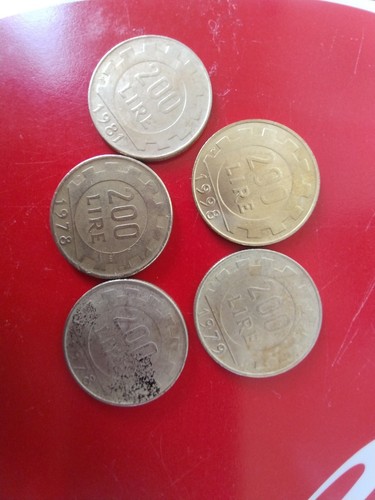 Monete 200 lire - monete, 1978/1998