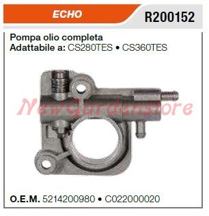 Pompa olio echo motosega - pompa,