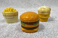 MCDONALD'S 3 X GADGET HAPPY MEAL 1987 1988 TRANSFORMERS BIG MAC FRIES ICE CREAM