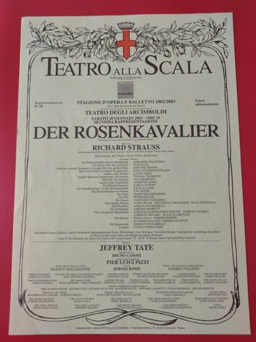 Der rosenkavalier locandina - -,