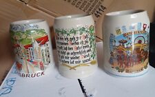 Lotto 3 Boccali Birra ceramica Germany Oktoberfest