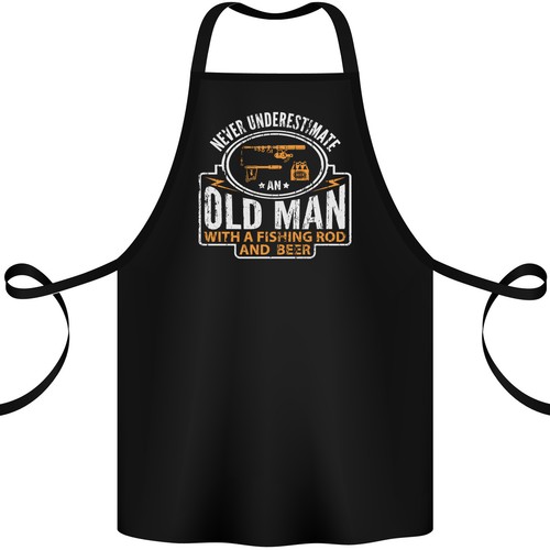 Old uomo con - uomo, pesca