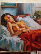 Quadro moderno, dipinto a mano, olio su tela, 50x60