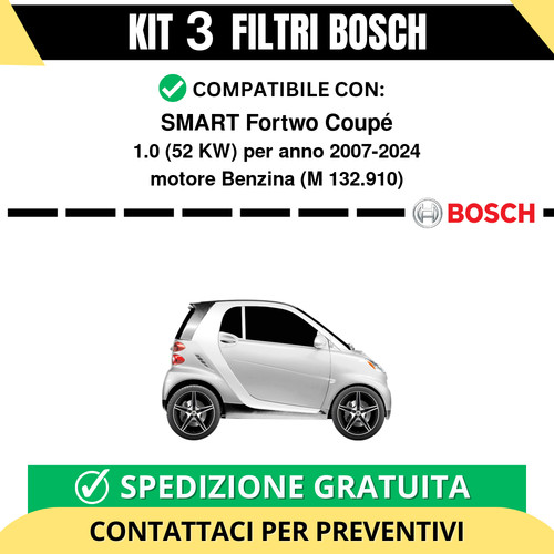 Kit bosch filtri tagliando - filtri,