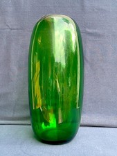 Large Green Glass Vase -