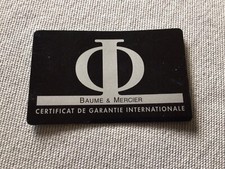 Card Garanzia Baume & Mercier