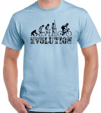 Ciclismo Evolution T-Shirt Uomo Divertente Bici Bicicletta MTB BMX Racer Strada