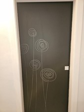 porta scorrevole esterno muro 90×210 binario esterno incluso