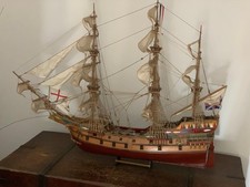 Grande veliero in legno fatto