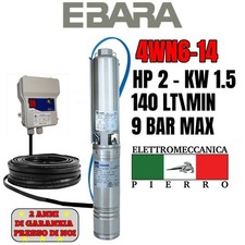 CORPO / POMPA SOMMERSA PER POZZI EBARA 4WN6-14 HP2 140 LITRI MINUTO 9 BAR MAX