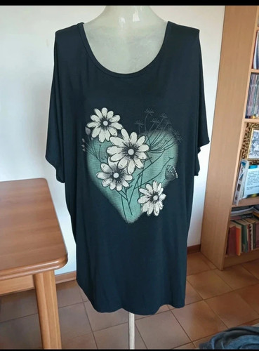 Maglia con strass pizzo - con, e