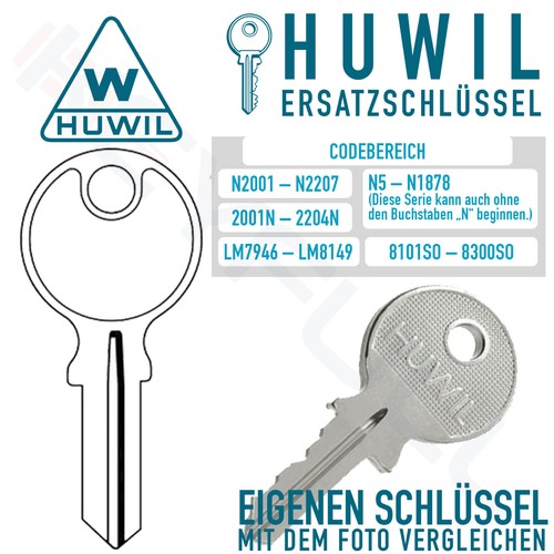 Huwil chiave ricambio - chiave, di