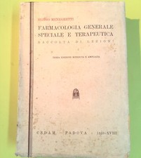 FARMACOLOGIA GENERALE SPECIALE E TERAPEUTICA MENEGHETTI CEDAM 1940