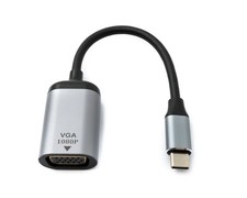 Cavo VGA 19 cm femmina a USB 3.1 tipo C maschio adattatore in grigio