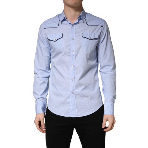 Camicia aglini blu - camicia, slim