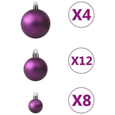 vidaXL Set Palline di Natale