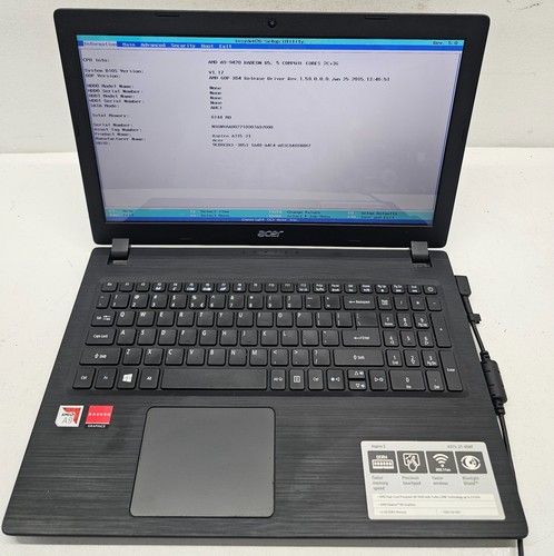 Acer aspire a315 - 3, a315-21-95kf