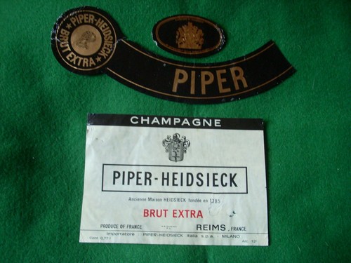 Etichetta champagne piper - etichetta,