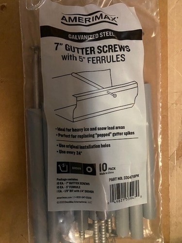 1pk amerimax vite per grondaia - amerimax,