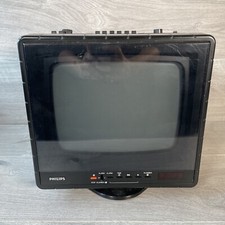 Philips 9" Cube CRT TV, Radio