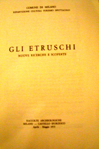 Gli etruschi nuove ricerche - ricerche, e