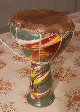 Bongo Africano In Ceramica