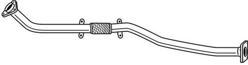 Tubo gas scarico per - cv,