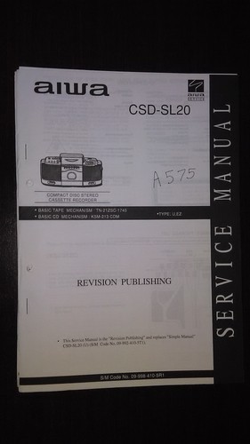 Aiwa csd sl20 manuale - manuale, di