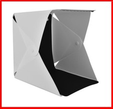 Box per foto scatola luminosa 23 cm pieghevole portatile con sfondo soft box